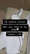 £3 raffle ticket win any item🤍