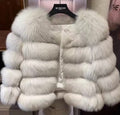 PRE ORDER: Grey faux fur coat